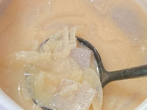 簡単☆こんにゃくと玉ねぎの和風スープ